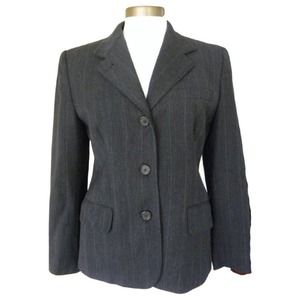 Lauren Ralph Lauren Gray Pinstripe Blazer